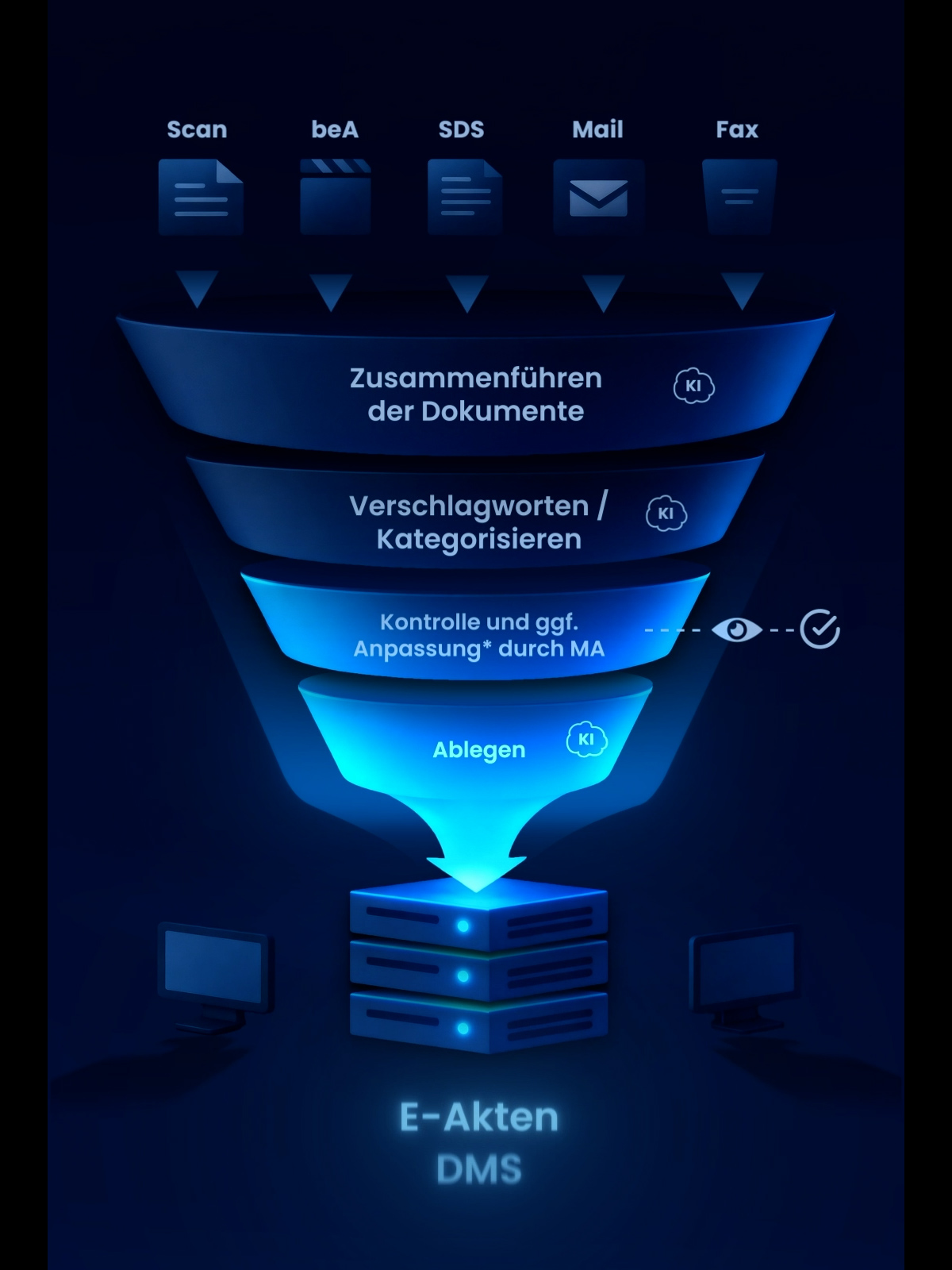 Ablauf: Digitalisierung des Posteingangs für Insolvenzverwalter und Kanzleien